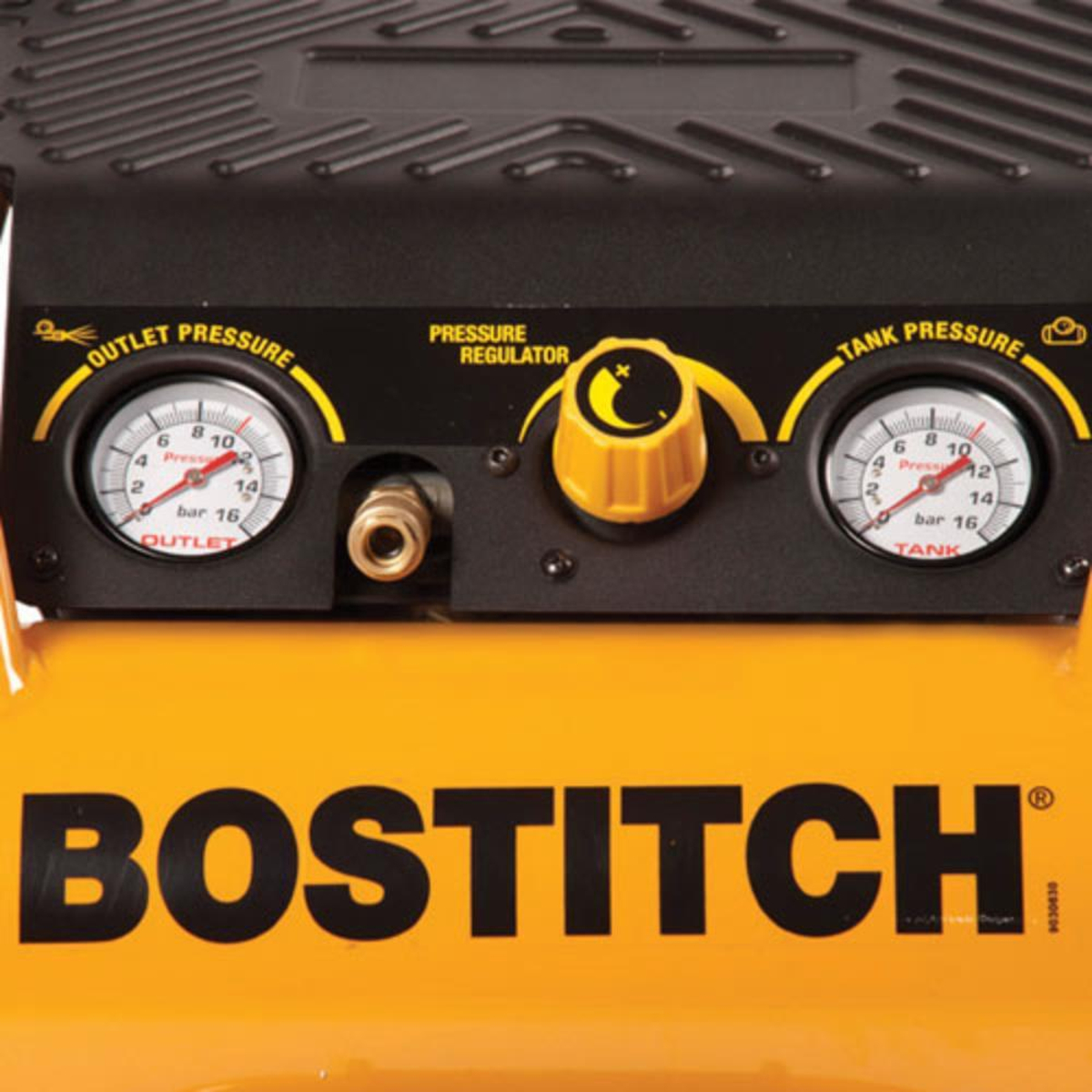 BOSTITCH 230v 1.5Hp Roll Cage  Super Quiet  10l Air Compressor RC-10-U 23050